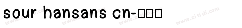 sour hansans cn字体转换